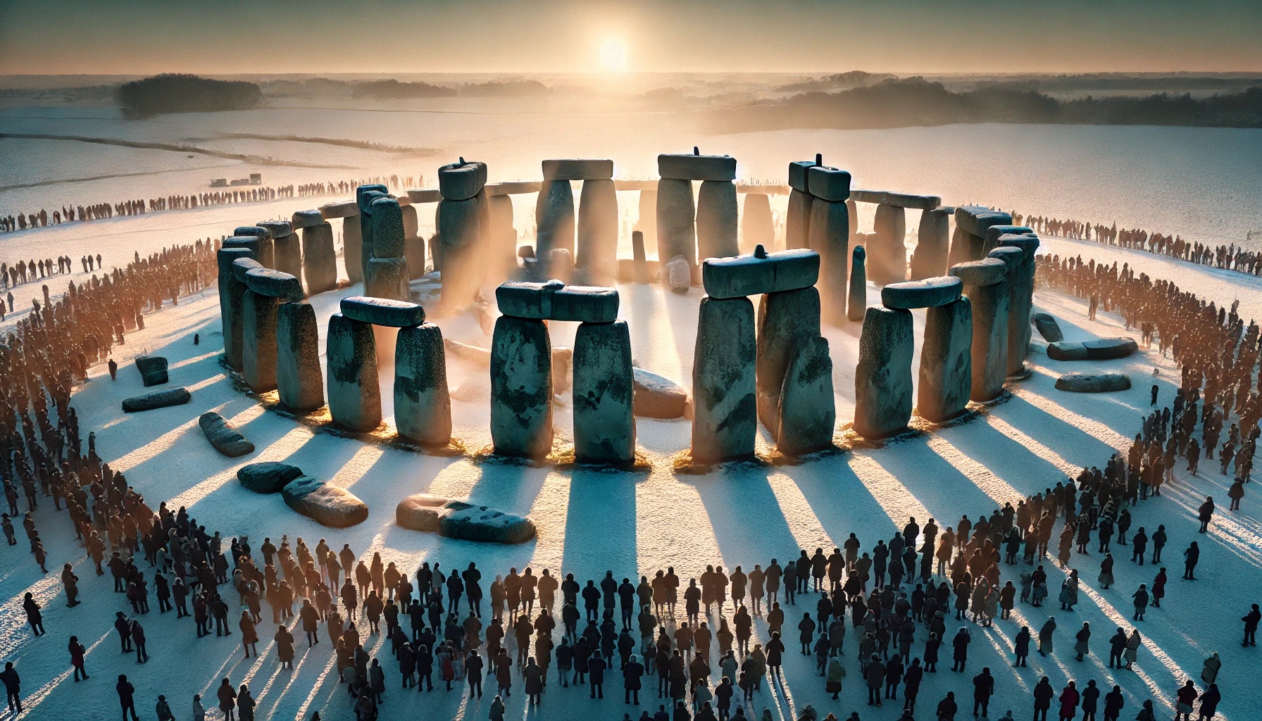 Stonehenge durante el solsticio de invierno